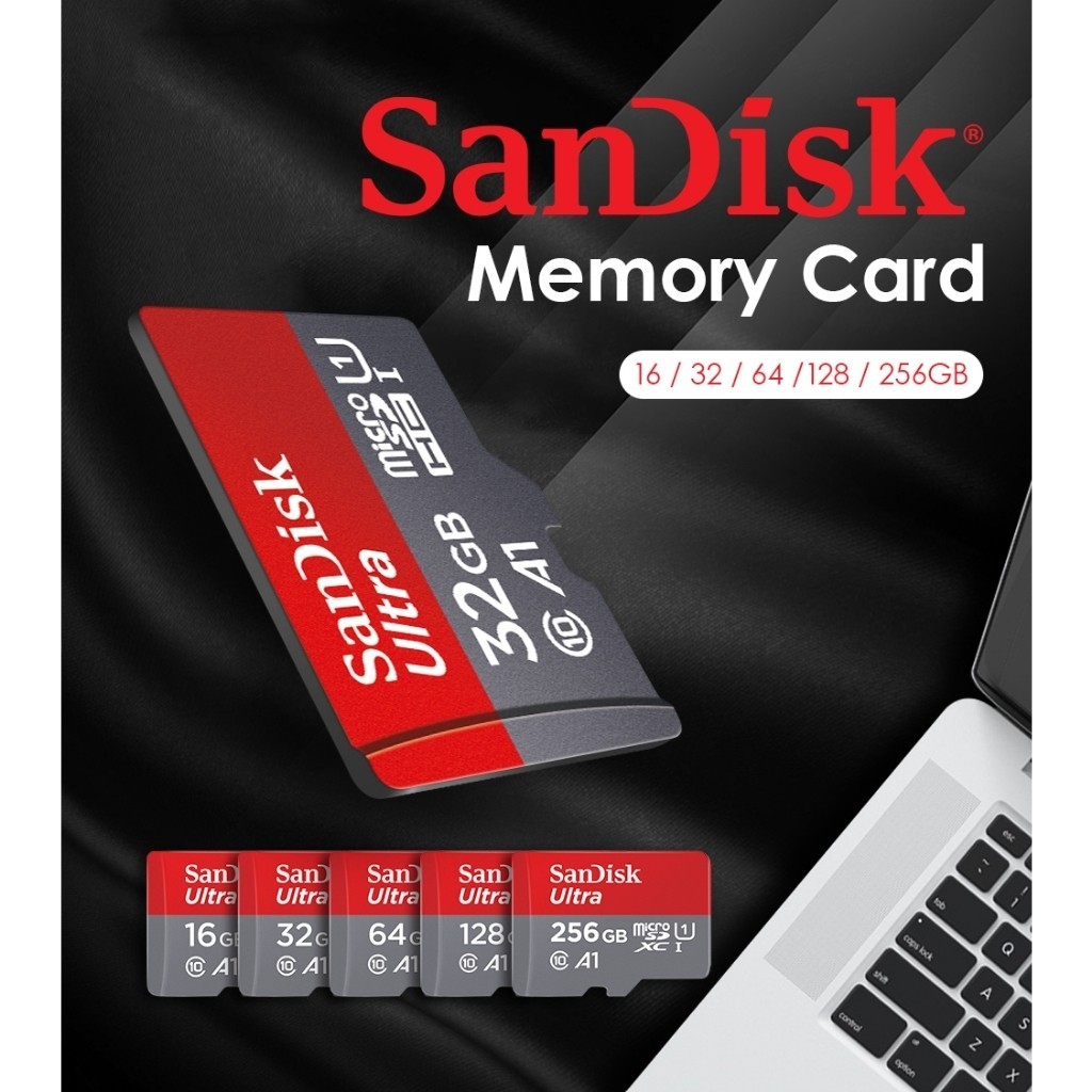 SanDisk Ultra Micro SD card การ์ดหน่วยความจำแฟลช UHS-1 64gb128gb 256gb 512gb  กล้องวงจรปิดความเร็วสูง ลำโพง Class10 - รูปที่ 4