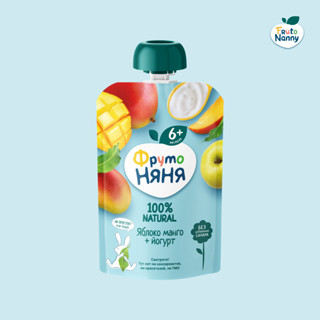 เพียวเร่สำหรับเด็ก แอปเปิ้ล มะม่วง และโยเกิร์ต โดย FrutoNann…