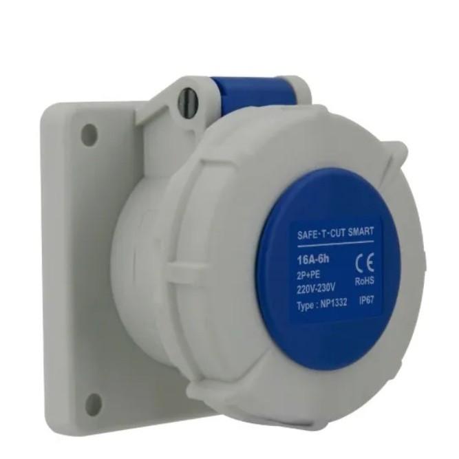 เต้ารับแบบฝังตรง (IP67) 3P+N+E 5P/230-400V 6h