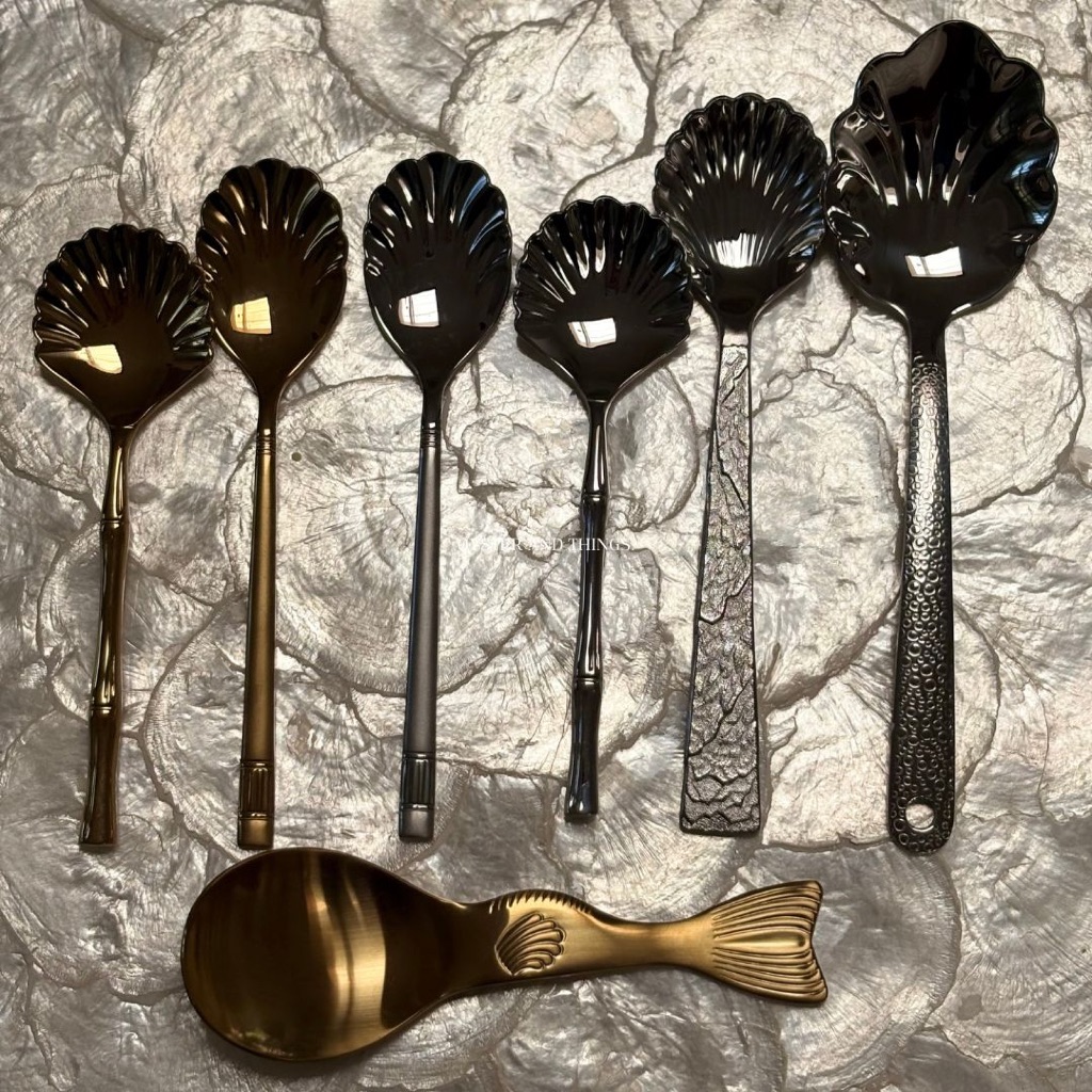 รวมช้อนรูปหอย / Shell spoon I Oyster and Things.