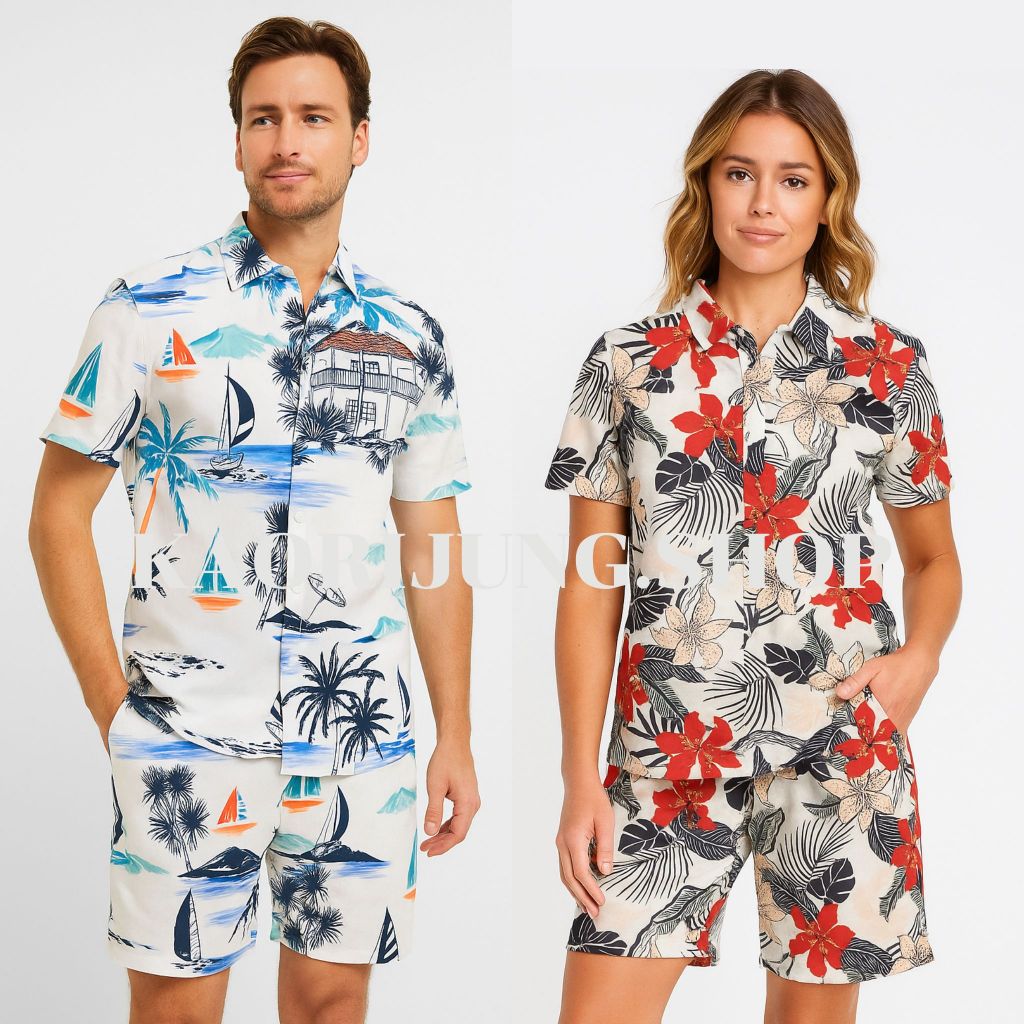 ชุดเซ็ท เสื้อพร้อมกางเกง พิมพ์ลายพร้อมส่ง ผ้าไหมอิตาลี ผ้าเรียบ ลื่น ทิ้งตัว ระบายอากาศได้ดี S388