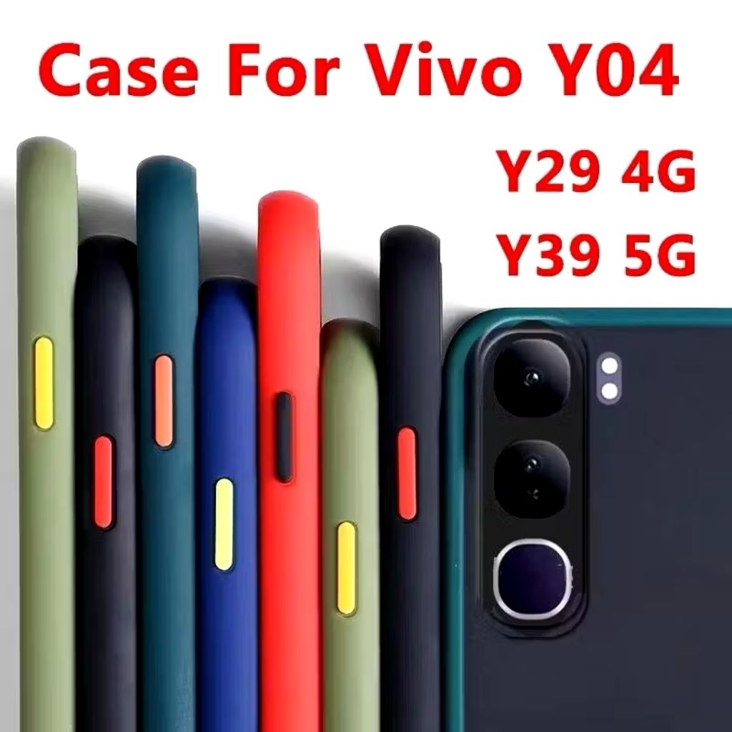 GOOD เคสขอบสีหลังด้าน สำหรับ Vivo Y04S Y31 5G Y21D V50 V60 V50lite Y04 Y300 Y19s Y200 V29เคสกันกระแทก วีโว่ V29 ราคา ถูกที่สุด ดีลบีเคเค แกลเลอรีภาพที่ 4