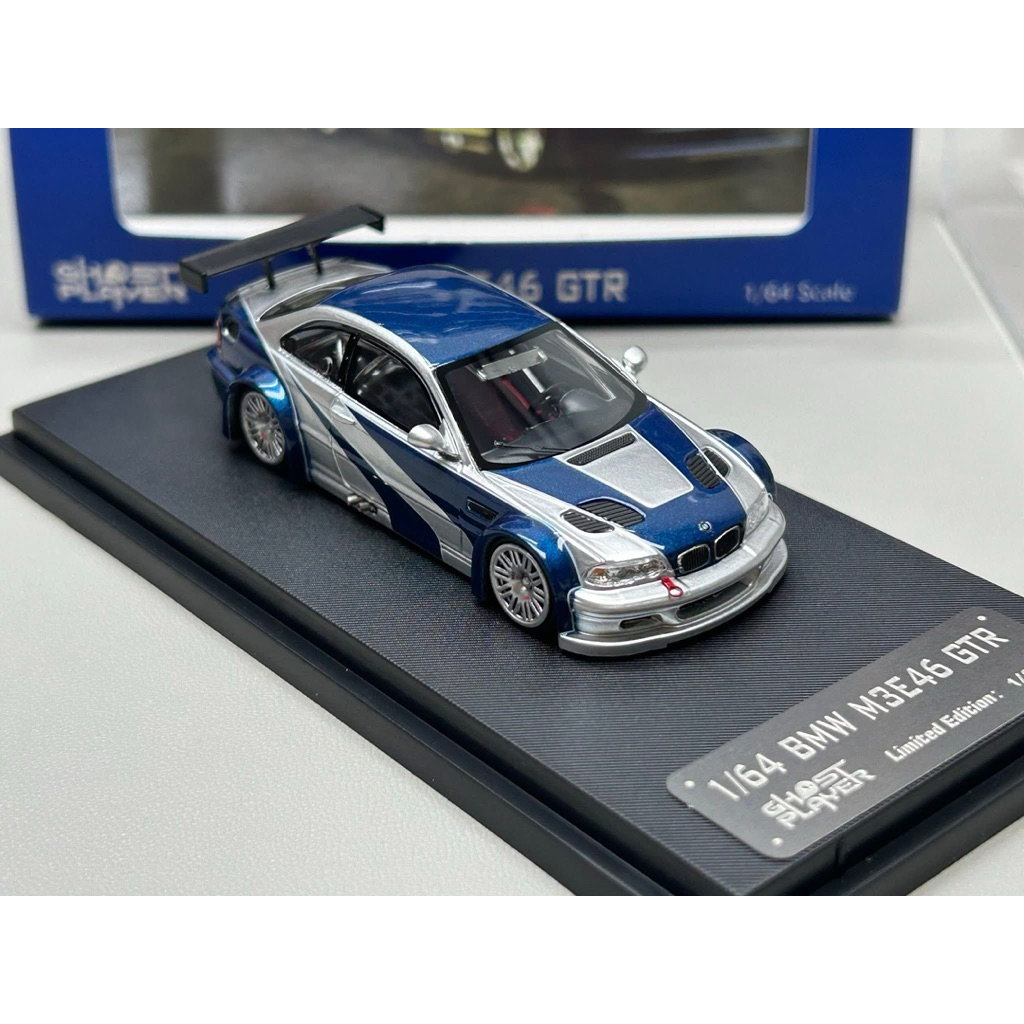 【Pre-Order】 – Ghost Player 1:64 BMW M3 E46 GTR 🏁💙