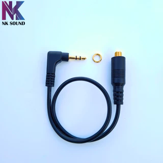 สายAUX ผู้-เมีย สีทองหัวงอ 90องศา ยาว 30.5cm. ขนาดหัว3.5mm.เสียงผ่านได้ดีไม่เกิดความศูนย์เสียในสาย