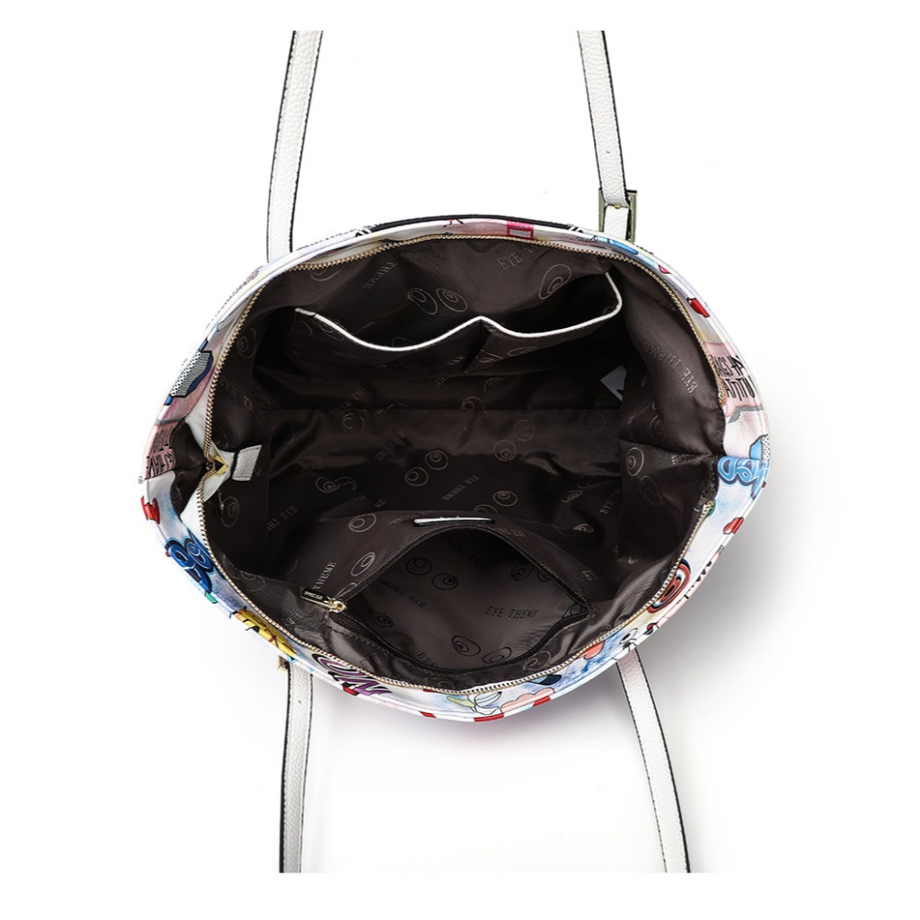 กระเป๋าช็อปปิ้งหน้าวิ๊งเซ็ท3ใบeye theme #1738 - รูปที่ 6