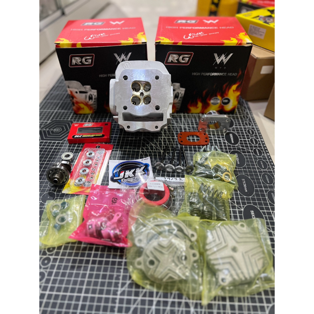 ฝา4วาWave125 RG ขนาดวาว22-19 ใส่ลูก59ถึง62 อุปกรณ์ในฝามีให้มาครบ สามารถเซ็ตฝาเองเพิ่มเติมได้ รูพ๊อตCNC