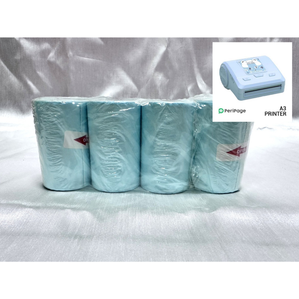 กระดาษสติกเกอร์ Peripage A3 (80x50 มม.) สำหรับเครื่องปริ้นรุ่น PERIPAGE A3