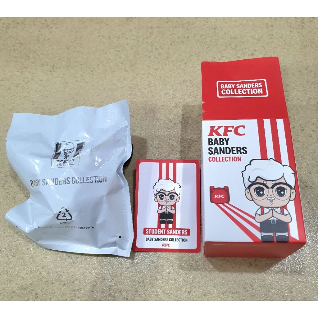 "พร้อมส่ง" Baby Sanders ชุดนักเรียน Student Sanders พร้อมการ์ดพลัง พิเศษเฉพาะวันเด็ก (เปิดกล่องเช็คแค่การ์ด)