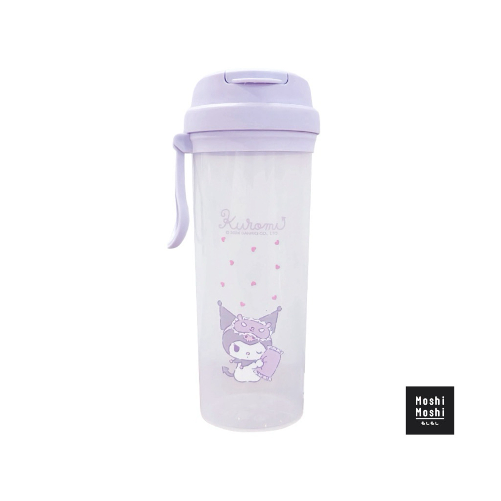 (พร้อมส่ง/New/แท้💯) Moshi Moshi แก้วน้ำ กระบอกน้ำพร้อมหูหิ้ว ลาย Kuromi Sanrio ขนาด 450 ml