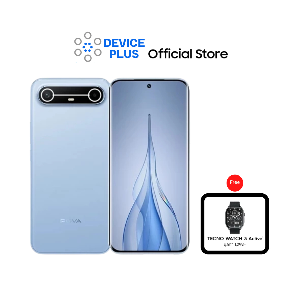 TECNO POVA Slim 5G (8/256) Free Tecno Watch 3 Active ประกันศูนย์ 1 ปี [หน้าจอ 6.78 นิ้ว เเบต 5160mAh]
