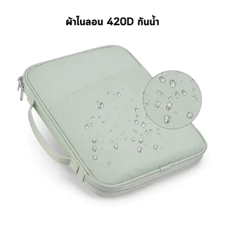 GOOJODOQ กระเป๋าเก็บแท็บเล็ต แบบมีด้ามจับหลายชั้นสำหรับอุปกรณ์เสริม ไนลอน 420d กันน้ำ