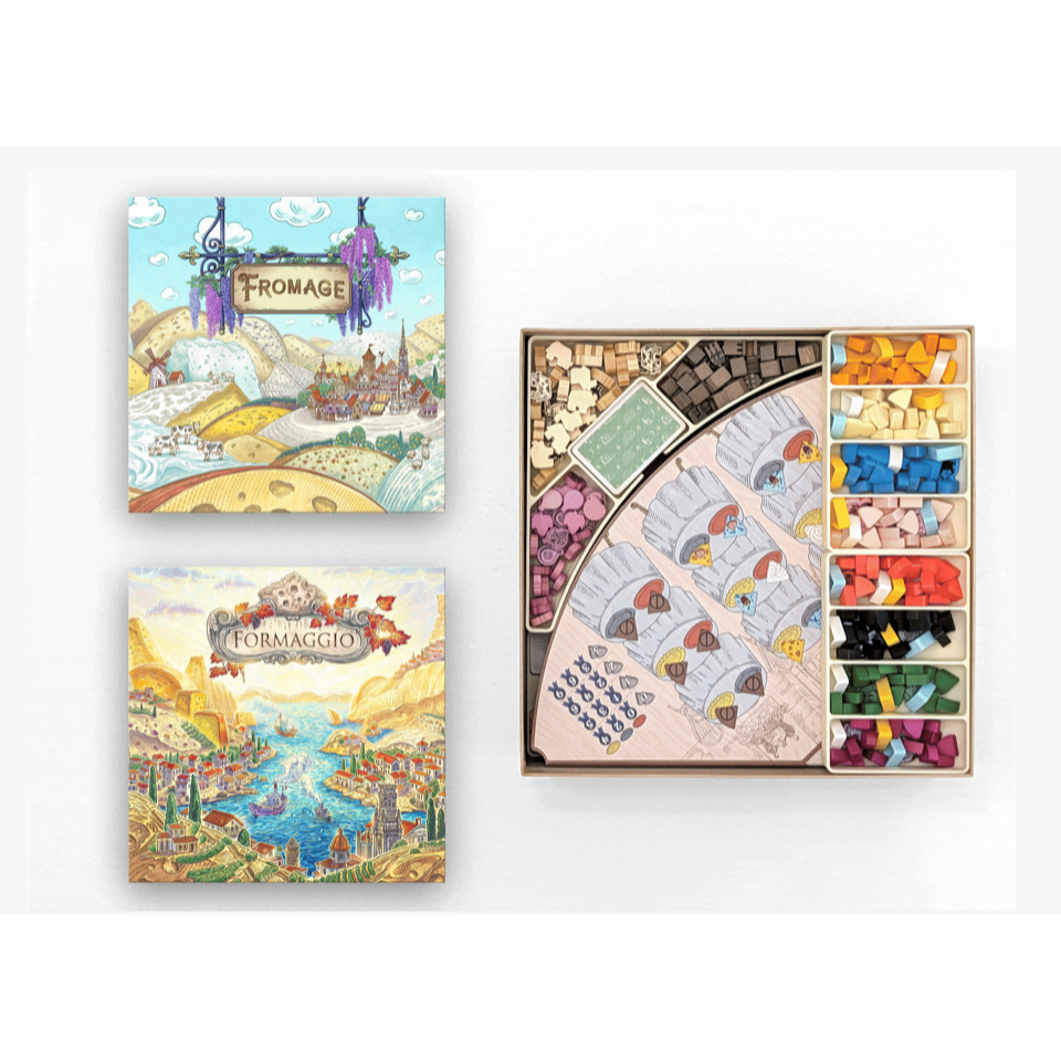 [ Make to Order] Organizer & Upgrade Token for Board Game - Fromage + Formaggio Organizer (Sleeved c