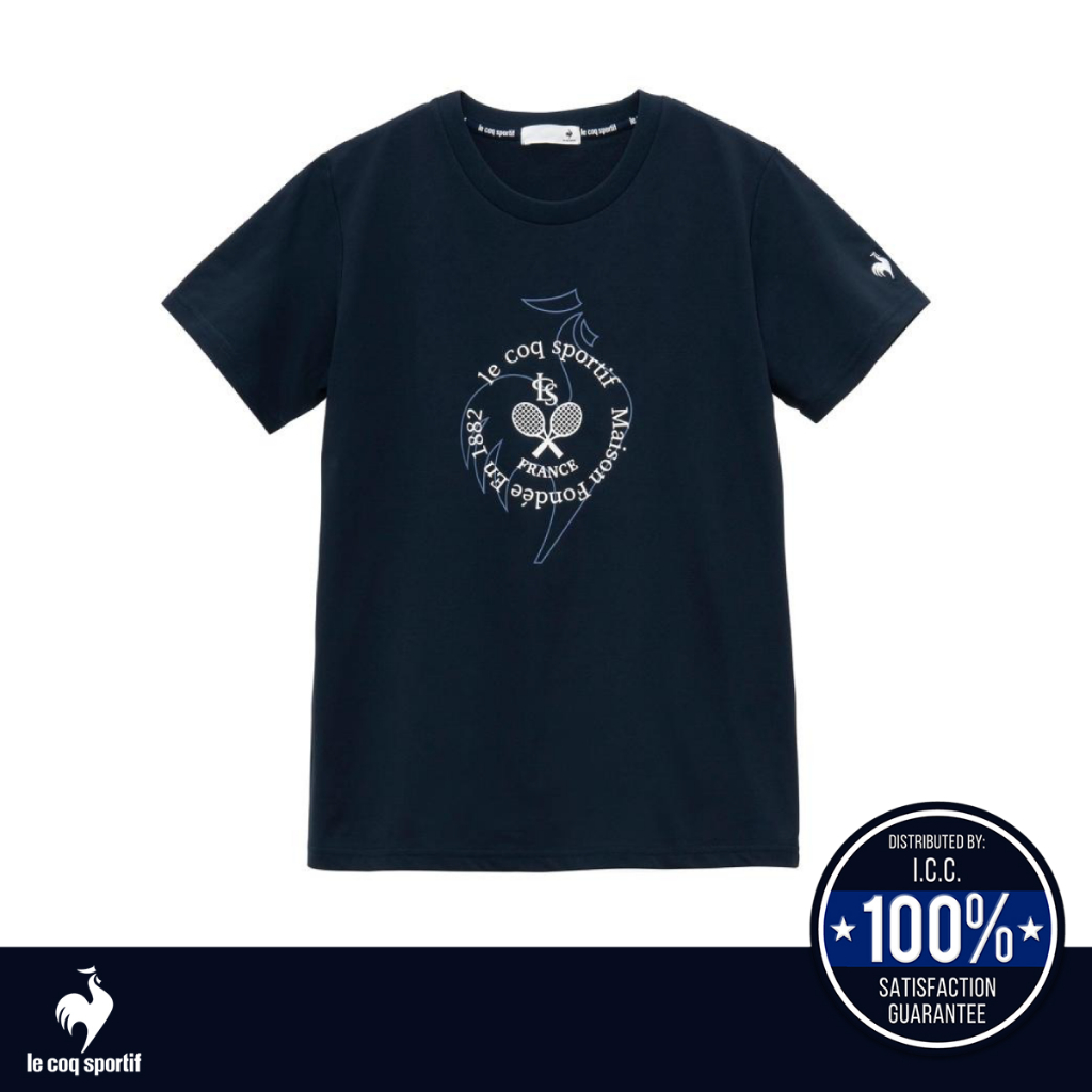 LE COQ SPORTIF เสื้อยืดแขนสั้น Helanca Sunscreen NIR (เสื้อกันแดด , แฟชั่นสปอร์ต)