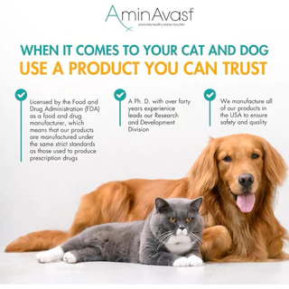 Preorder28Aug❌ตัวแทน Renavast😻AminAvast Kidney Support for Cats and small Dogs 60 Capsules นำเข้าจากUSA