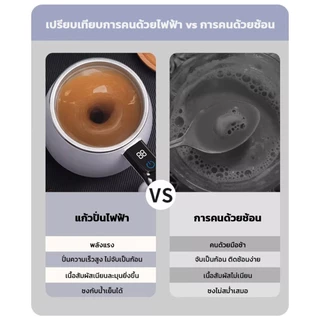 LOFTHOME แก้วปั่นอัตโนมัติ LED ผสมเครื่องดื่มด้วยระบบแม่เหล็ก สแตสเลส 316 ชงกาแฟ ชงชาเขียว ชงโปรตีนเชค