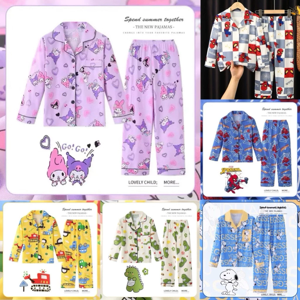 ชุดนอนเด็กลายน่ารักเนื้อผ้าอย่างดี(Cotton)