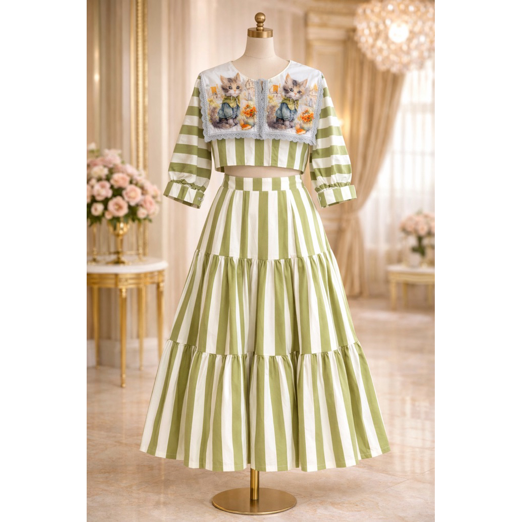 🍓2seeyouวินเทจเชต2ชิ้นสวยจึ้ง