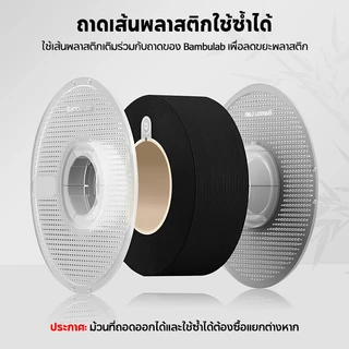 Bambu Lab 3D Printer Refill PLA Matte Printing Filament 1.75mm with RFID for A1/A1 Mini/X1/P1 Series No Spool 1kg TZPM