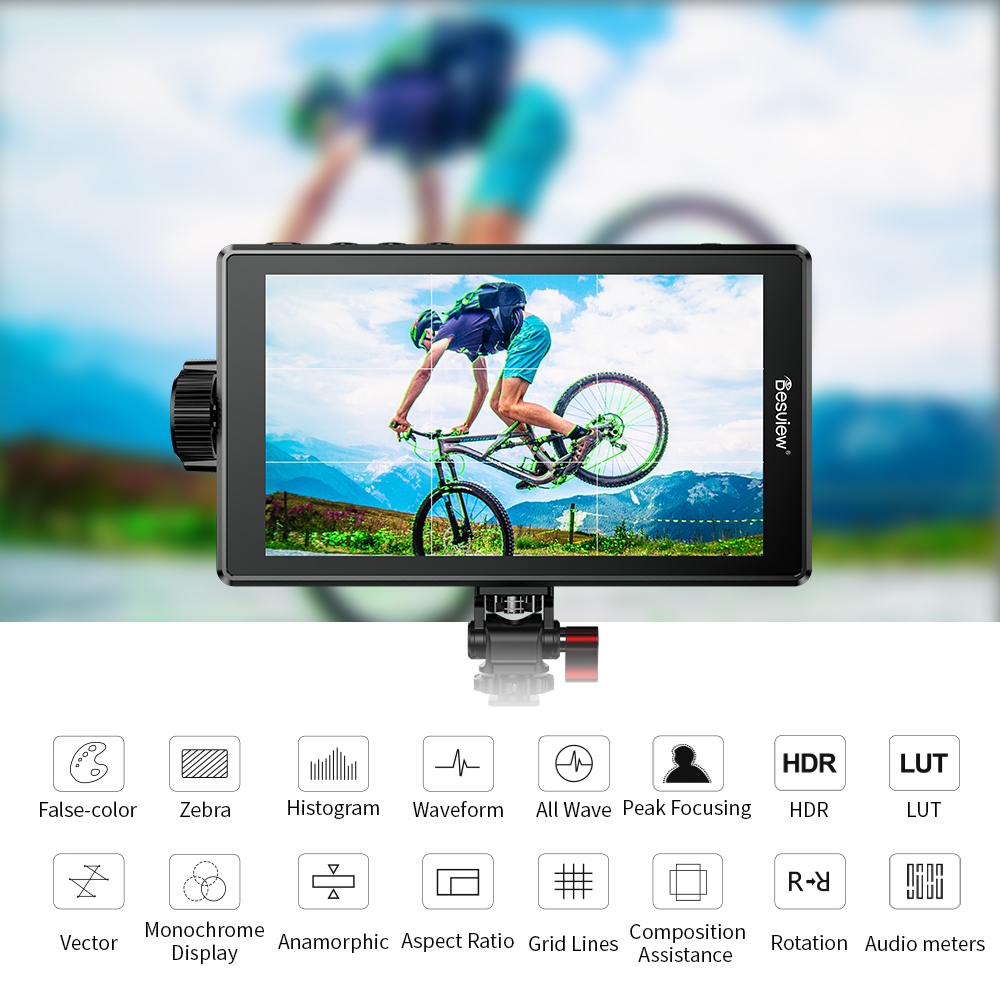 Desview A5 5.5" Touch Screen | จอมอนิเตอร์กล้อง 4K HDMI 600 nits (10bit, 99.9% DCI-P3) พร้อม 3D LUT