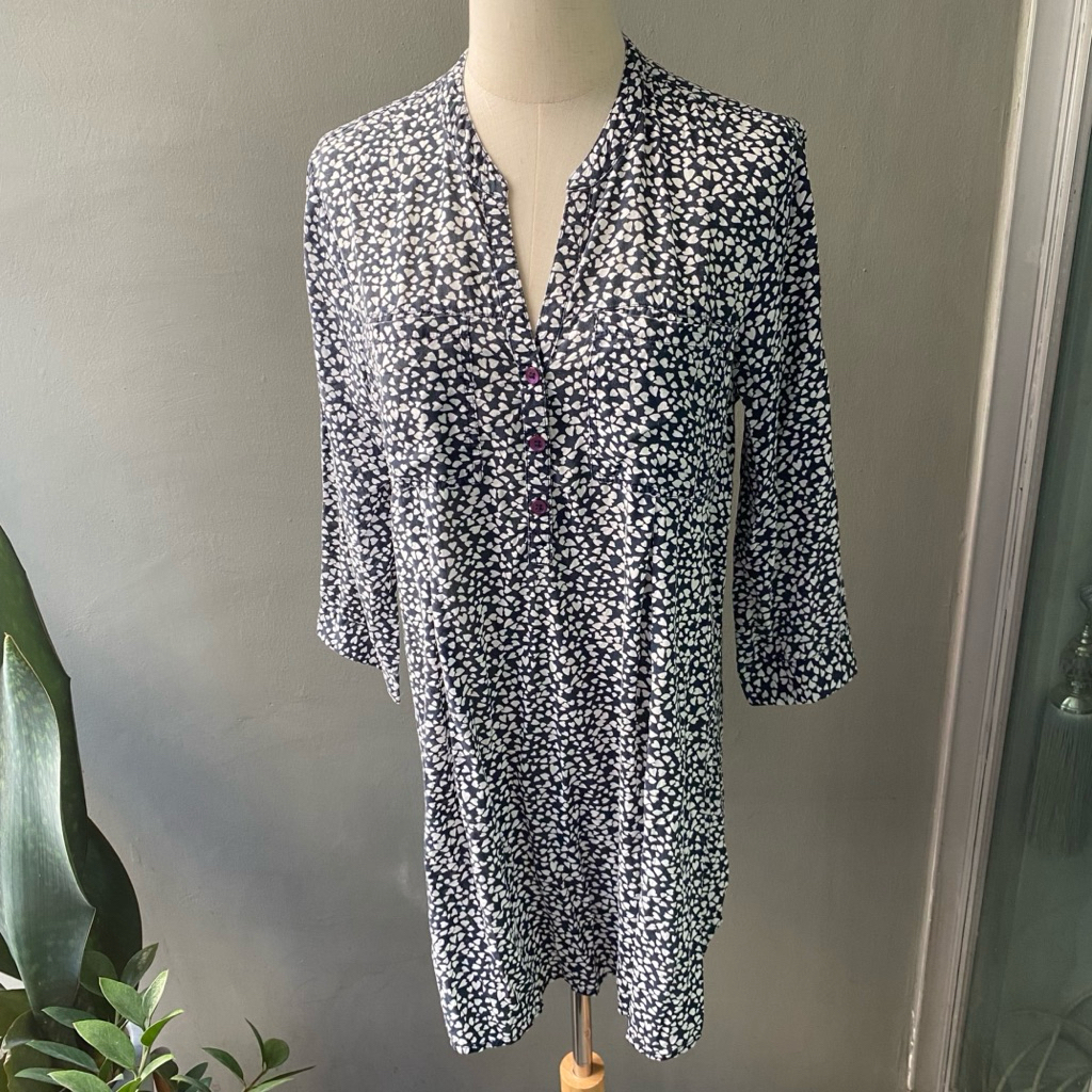 USED Laura Ashley heart printed dress size US8