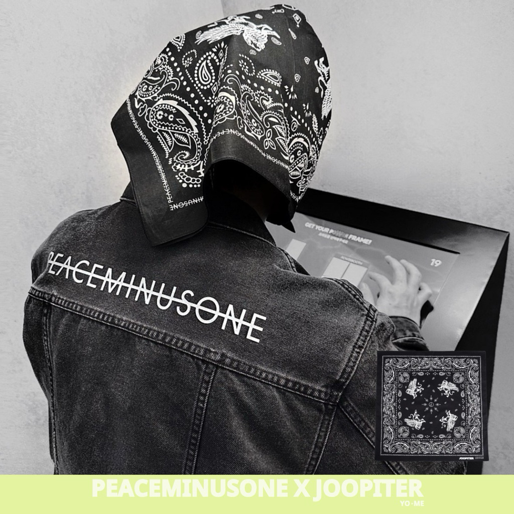 ˘พร้อมส่ง˘ Peaceminusone x Joopiter Bandana Black Made in Japan