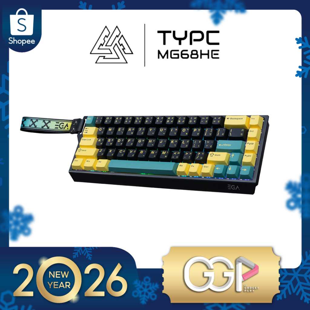 [กรุงเทพฯส่งด่วน] EGA คีย์บอร์ด Magnetic รุ่น TYPE MG68HE 65% Hall Effect Magnetic Switch Keyboard