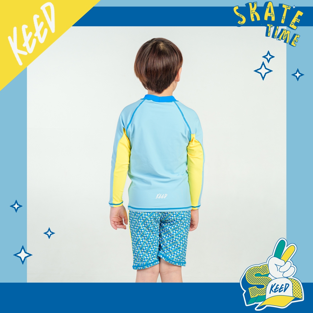 ✨NEW✨KEED  : SKATE TIME ชุดว่ายน้ำเด็กโต ชุดแยก แขนยาว+กางเกงขาสั้น และ แขนสั้น+กางเกงขาสั้น ว่ายน้ำ - รูปที่ 5