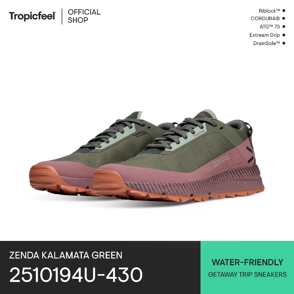 Tropicfeel Sneaker Zenda Kalamata Green รองเท้าผ้าใบ (2510194U430)