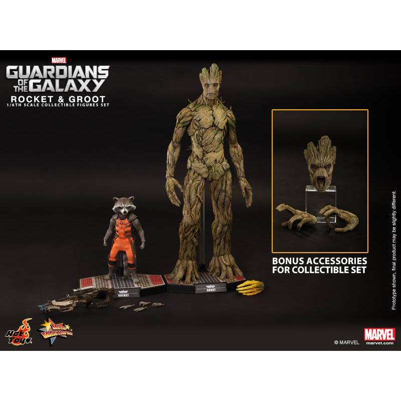 [มือ 2] Hot Toys Rocket & Groot (Guardians of the Galaxy)