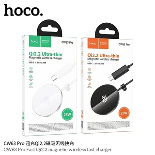 HOCO CW63 Pro แท่นชาร์จไร้สาย Qi2.2 ชาร์จเร็ว 25W ดีไซน์บางเฉียบ แม่เหล็กดูดแน่น Wireless Fast Charger