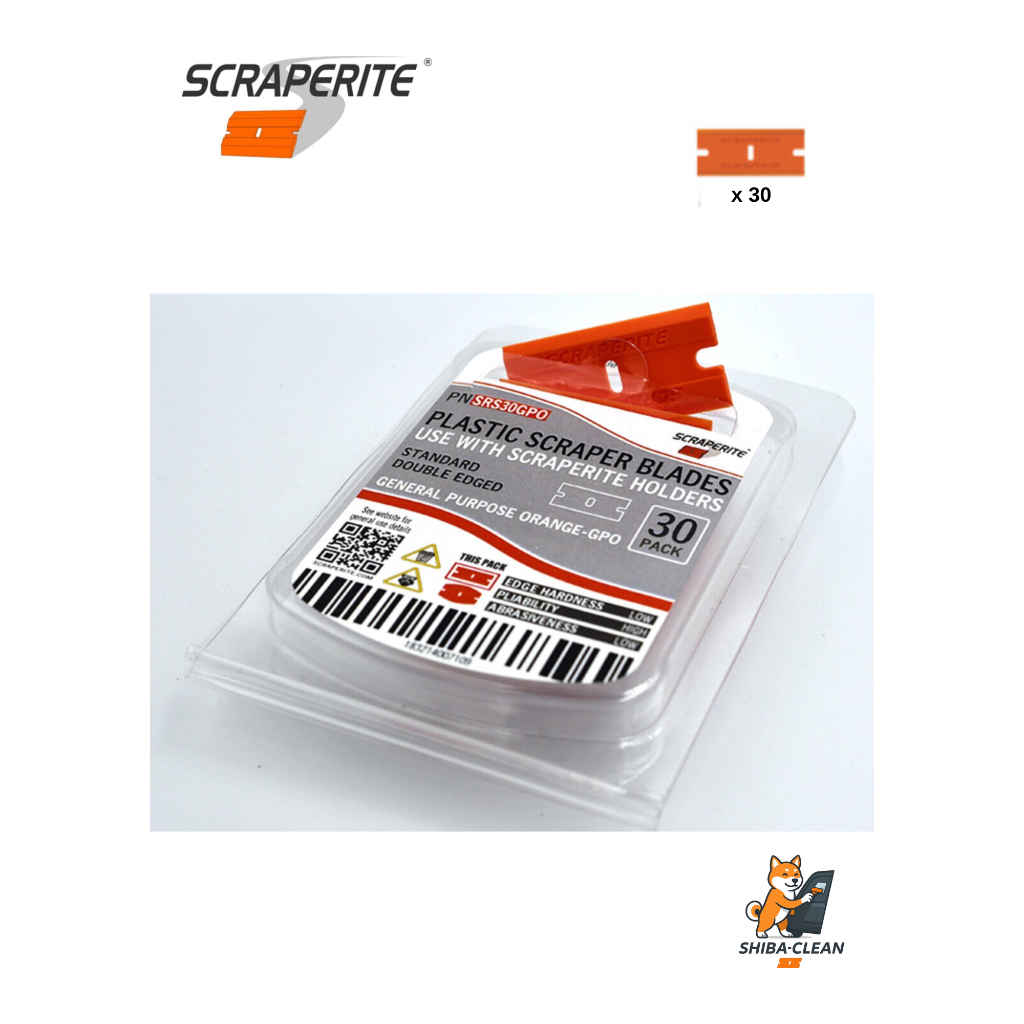 Scraperite (สเครปไรซ์ มีดขูด) ใบมีดสำรอง x 30 ชิ้น Replacement Blades (Standard x 30 Blades)