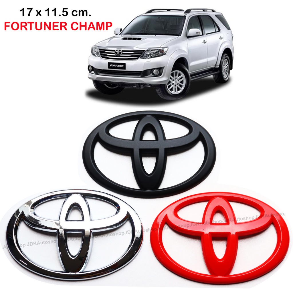 ตราโลโก้ TOYOTA วงกลม หน้ากระจัง ฝากระโปรงท้าย สำหรับ TOYOTA FORTUNER 2005 2006 2007 ฟอร์จูนเนอร์