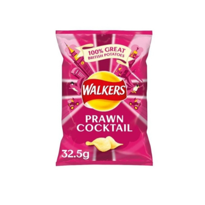 Walkers Prawn Cocktail Crisps 32.5g
