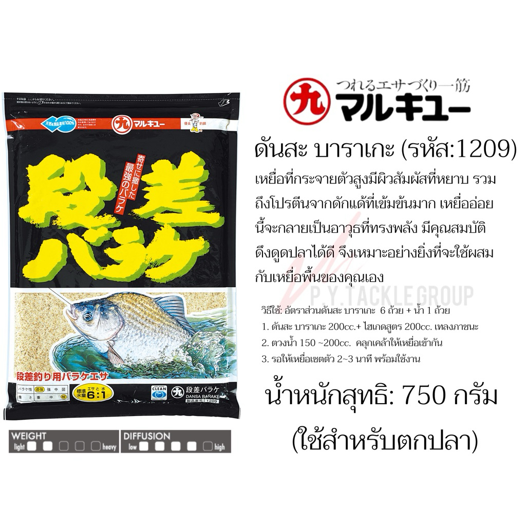 เหยื่อตกปลา“มารูคิว” ดันสะ_บาราเกะ (รหัส:1209)