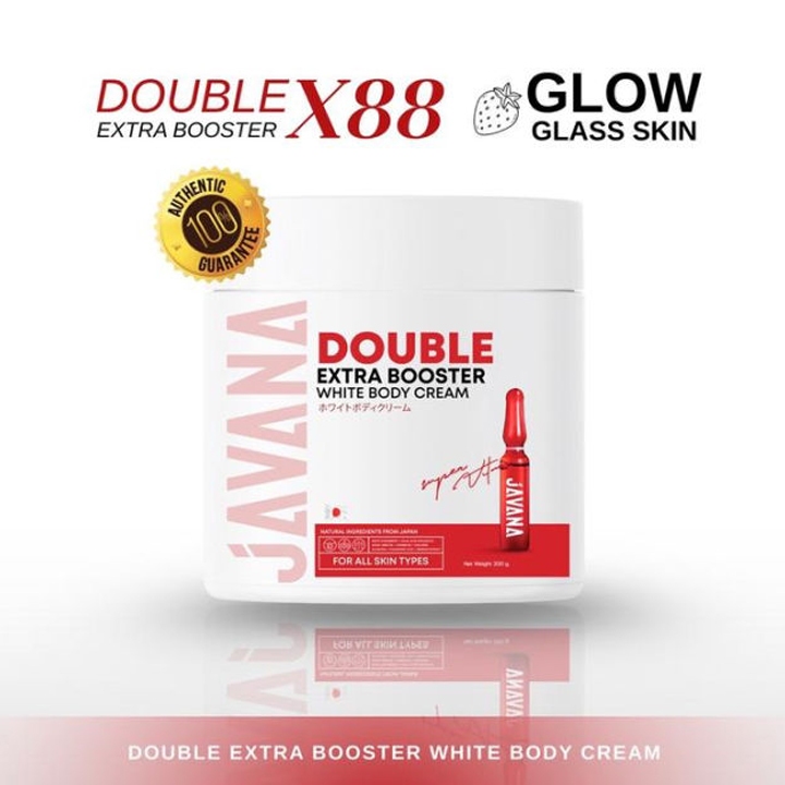 [ ส่งด่วน ] บูสเตอร์จาวาน่า JAVANA Double Extar Booster White Body Cream 200g。 ครีมบำรุงผิวกาย