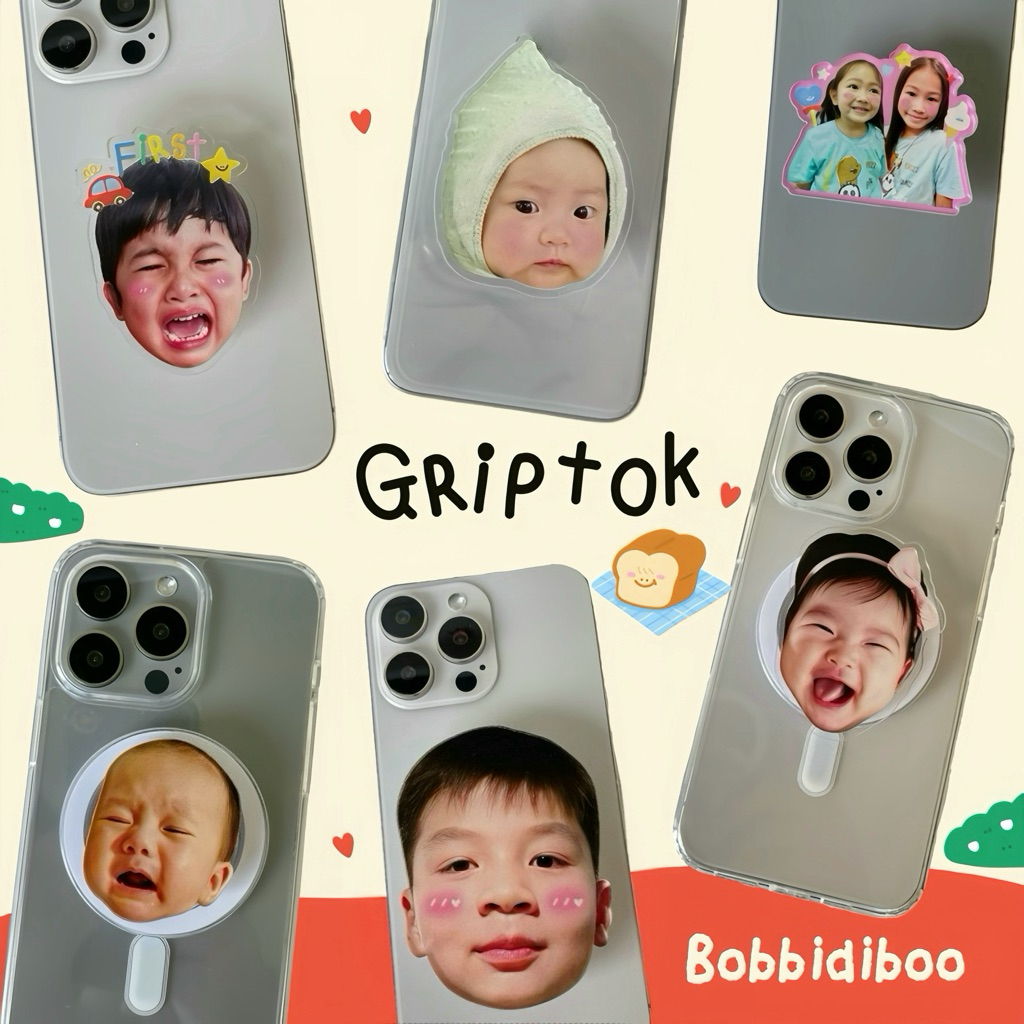 griptok สั่งทำ ✨📱ที่ติดมิอถือ สั่งทำเป็นรูปหน้าได้ตามชอบ