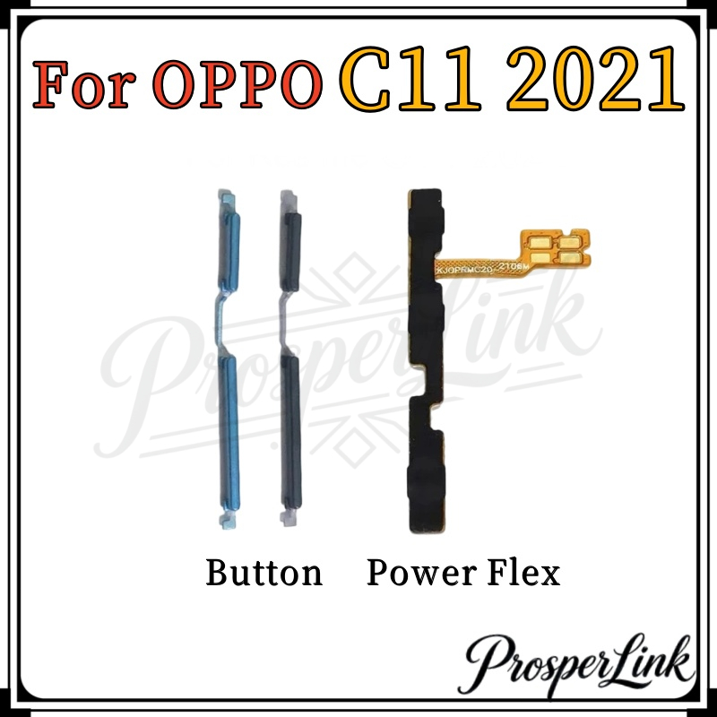 ปุ่มเปิดปิดสวิตช์ Flex ปุ่มปรับระดับเสียงสําหรับ OPPO Realme C11 2021