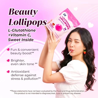 DN L-Glutathione Acai Berry Lollipops with Vitamin C Dietary Supplement Strawberry Raspberry Anti-age Glow Skin 10PCS