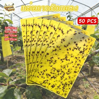 แผ่นสติกเกอร์ดักจับแมลง มีให้เลือกหลายขนาด แพ็คละ 20/50 แผ่น…