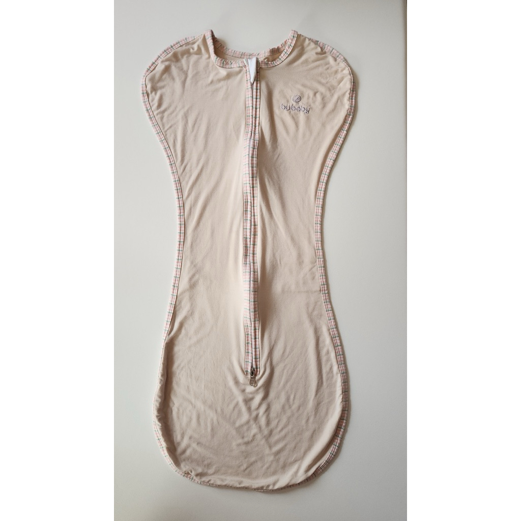 ผ้ากันสะดุ้ง Bubaby ผ้าใยไผ่ มือ2 3M-12M ถุงนอนซิปกลางแขนเปิด ชุดนอนเด็กแรกเกิด