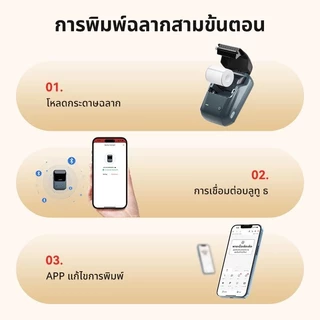 NIIMBOT B1 เครื่องพิมพ์ฉลากบลูทูธ ไม่ใช้หมึก สำหรับร้านเบเกอรี่ ป้ายราคา บาร์โค้ด วันผลิต-หมดอายุ รองรับฉลาก 20-50 มม