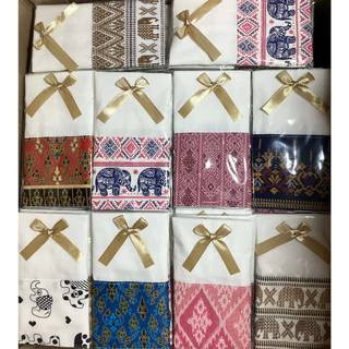 ของที่ระลึกงานเกษียน งานแต่ง งานบวช งานบุญ กระเป๋าผ้าลดโลกร้อนต่อผ้าไทยแสนสวย (7*9 นิ้ว)