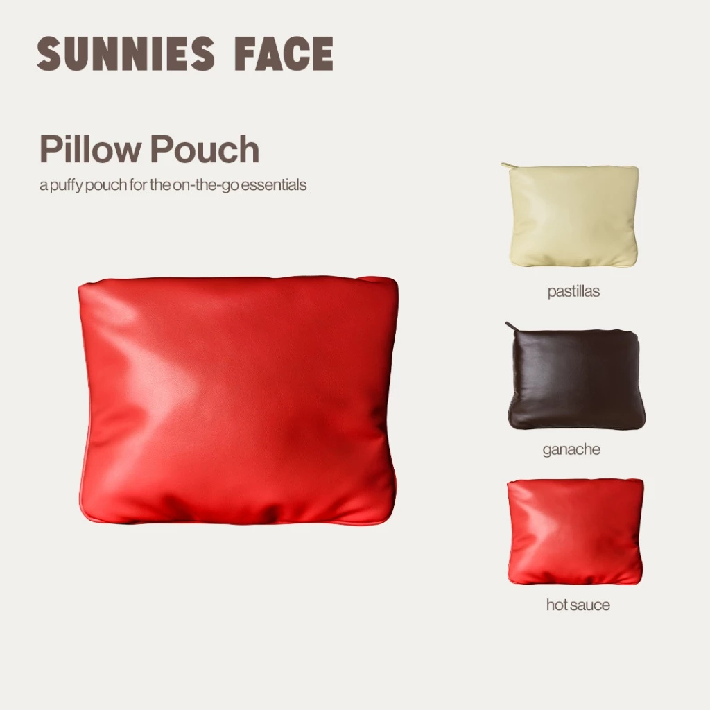 Sunnies Face Pillow Pouch [กระเป๋าใส่เครื่องสำอาง]