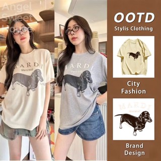 (จัดส่งตลอด 24 ชั่วโมง) คอกลม เสื้อยืด ใส่สบาย เสื้อยืดผู้หญ…