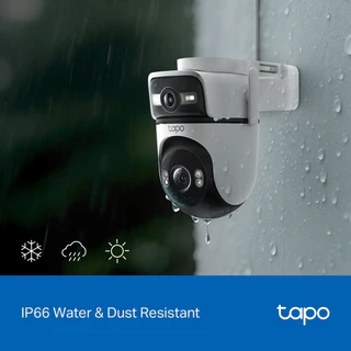 TP-Link Tapo C545D กล้องวงจรปิด 2K 3MP ดูอัลเลนส์ Outdoor Dual Lens Pan/Tilt Security Camera มี IP66 กันน้ำกันฝุ่น