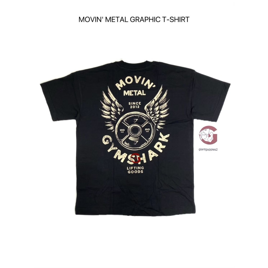 Gymshark พร้อมส่ง แท้100% MOVIN' METAL GRAPHIC T-SHIRT