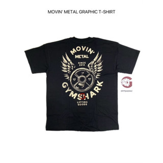 Gymshark พร้อมส่ง แท้100% MOVIN' METAL GRAPHIC T-SHIRT