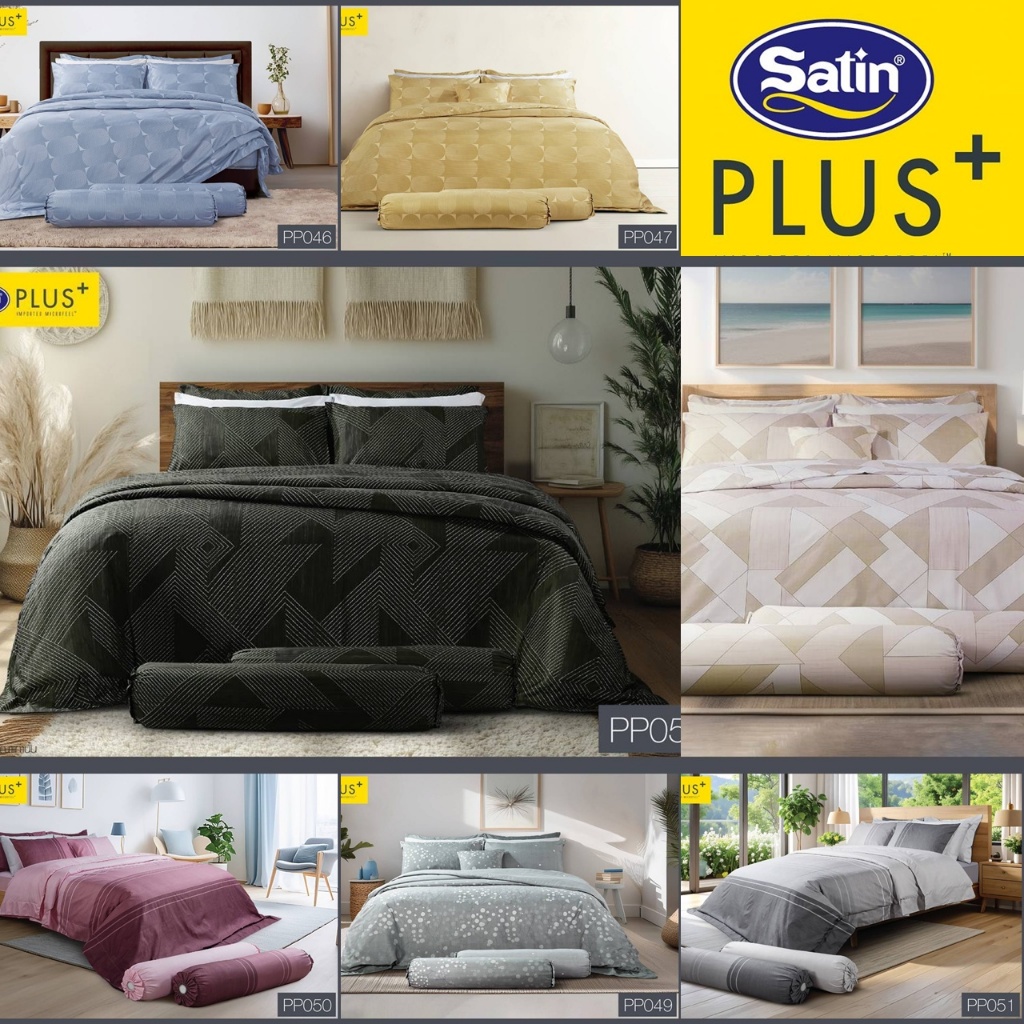 ผ้าปูที่นอน พิมพ์ลาย/Satin Plus+ V.6 -PP046_PP052-