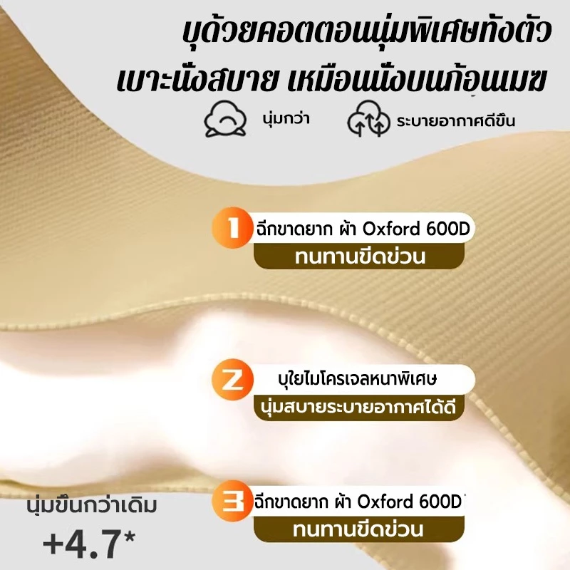 เก้าอี้แคมป์ปิ้งพับเอนนอนได้ ผ้า Oxford thumbnail 6