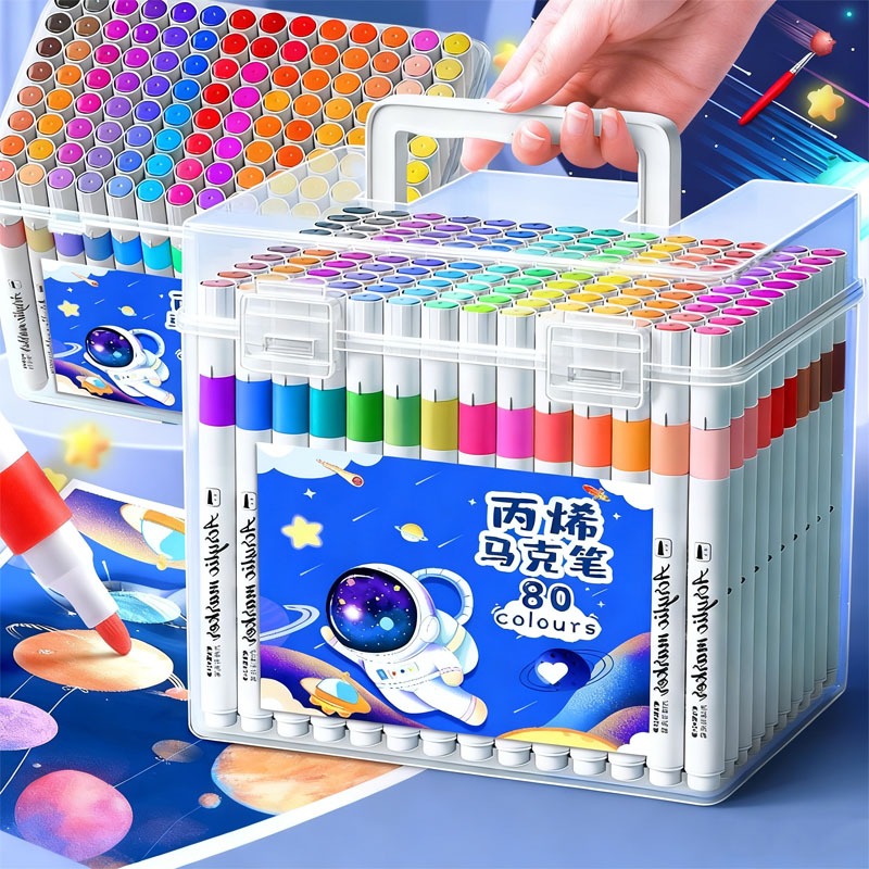 ปากกาอะคริลิค ปากกามาร์กเกอร์อะคริลิค 24/48/60/80/120สี สามารถเขียนบนแก้ว พลาสติก หรือโลหะได้